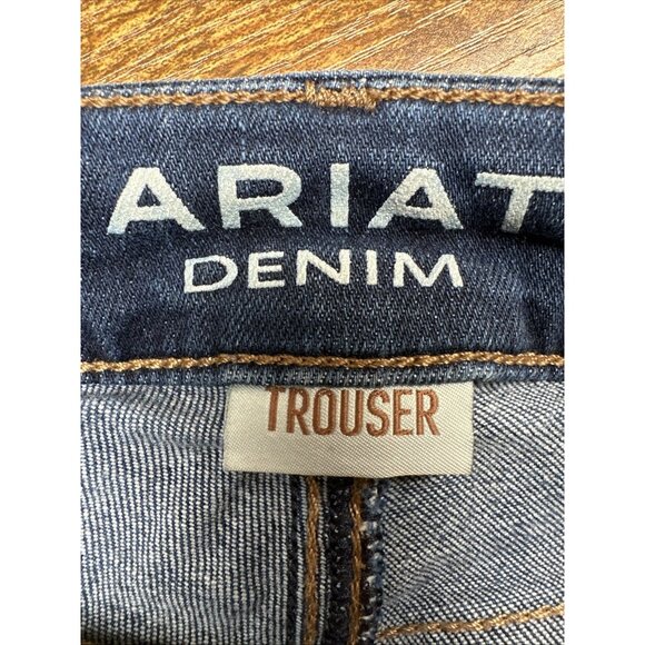 Ariat Trouser Jeans Mid Rise Stretch Kelsea Wide Leg Denim 10027695 Western - Picture 8 of 14